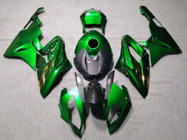 Carénages Moto BMW S1000RR 2015-2016 - Vert Noir Fibre de Carbone Abordables