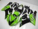 Carénages Moto Kawasaki ZX6R 2005-2006 - Vert Noir Brillant Elf