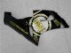 Carénages Moto Kawasaki ZX6R 2005-2006 - Noir Brillant Blanc Or Lucky Strike