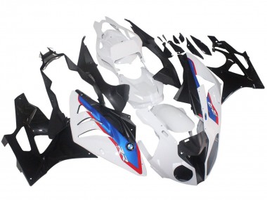 Carénages Moto BMW S1000RR 2009-2014 - Blanc Rouge Bleu Noir Brillant HP Becker Carbon Abordables