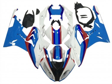 Carénages Moto BMW S1000RR 2009-2014 - Blanc Rouge Bleu Abordables