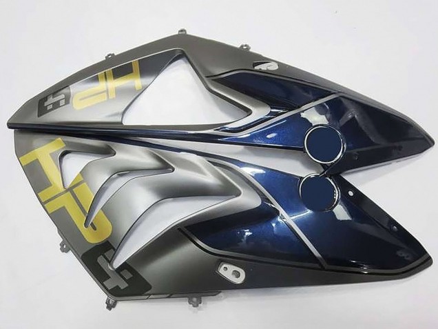 Carénages Moto BMW S1000RR 2009-2014 - Argent Bleu Noir Brillant