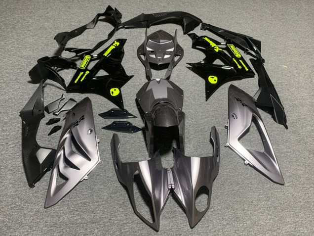 Carénages Moto BMW S1000RR 2009-2014 - Argent Noir Brillant Vert