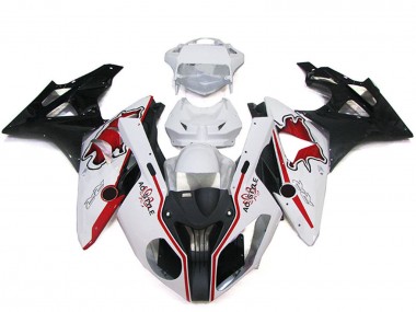 Kits Carénage Moto ABS BMW S1000RR 2009-2014 - Blanc Rouge Noir Brillant Abordables