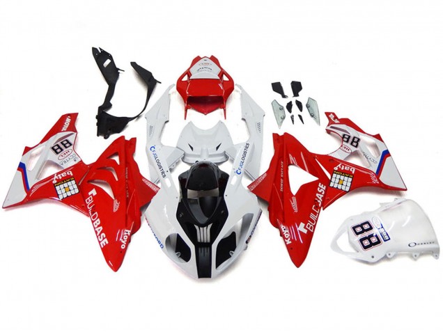Carénages Moto BMW S1000RR 2009-2014 - Blanc Rouge