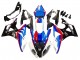 Complet Carénages Moto BMW S1000RR 2009-2014 - Blanc Rouge Bleu Noir Brillant