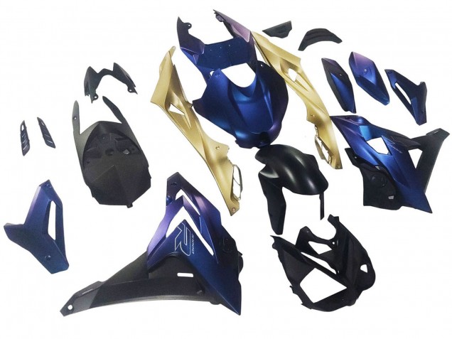 Carénages Moto BMW S1000R 2014-2016 - Bleu Mat Foncé