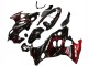 Carénages Moto Suzuki GSX600F/GSX750F 2004-2006 - Noir Brillant Rouge Flamme