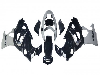 Carénage Moto Suzuki GSX600F/GSX750F 2004-2006 - Noir Brillant Gris Abordables