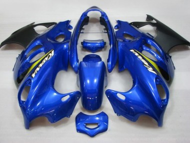 Carénages Moto Suzuki GSX600F/GSX750F 2004-2006 - Bleu Jaune Noir Mat Katana Abordables