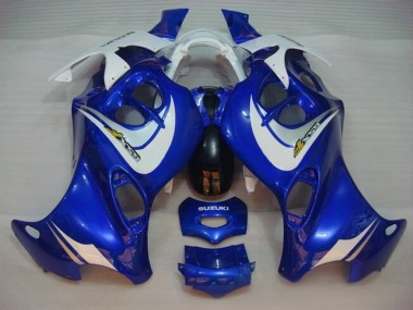 Carénages Moto Suzuki GSX600F/GSX750F 2004-2006 - Bleu Blanc Abordables