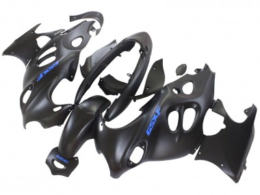 Carénages Moto Suzuki GSX600F/GSX750F 2004-2006 - Noir Mat Bleu Logo Abordables