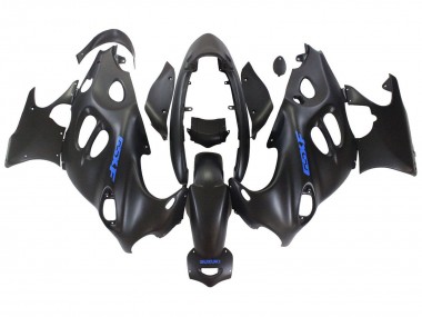 Carénages Moto Suzuki GSX600F/GSX750F 2004-2006 - Noir Mat Bleu Logo Abordables