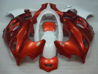 Carénages Moto Suzuki GSX600F/GSX750F 2004-2006 - Burnt Orange Blanc Abordables