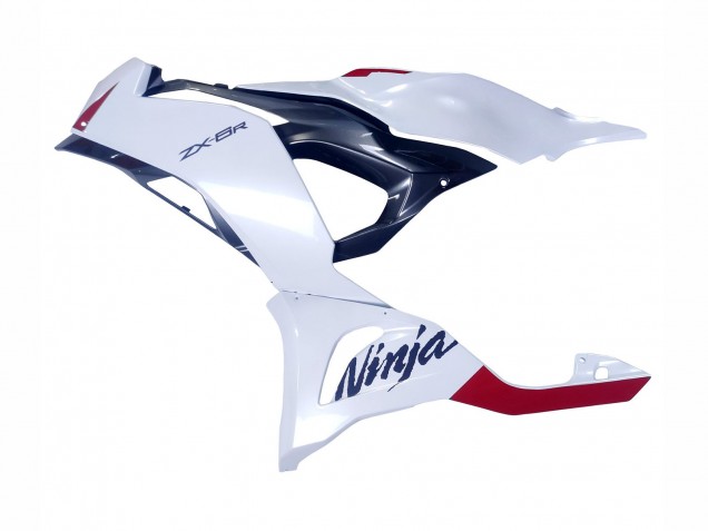 Carénages Moto Kawasaki ZX6R 2023-2025 - Blanc Perle Noir Rouge