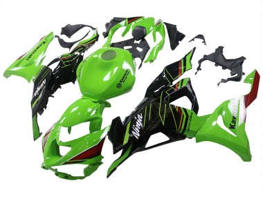 Carénages Moto Kawasaki ZX6R 2023-2025 - Vert Noir Abordables