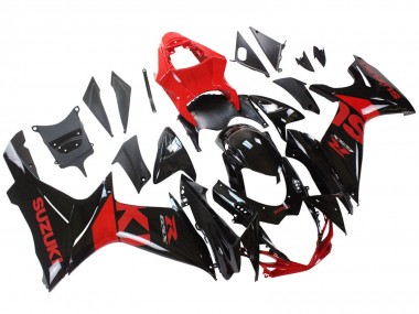 Kits Carénage Moto Suzuki GSXR 600 / GSXR 750 2011-2024 - Rouge Noir Brillant Abordables