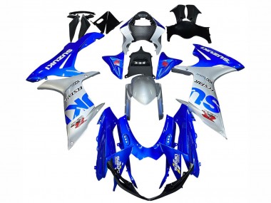 Carénages Moto Suzuki GSXR 600 / GSXR 750 2011-2024 - Bleu Argent Ecstar Abordables