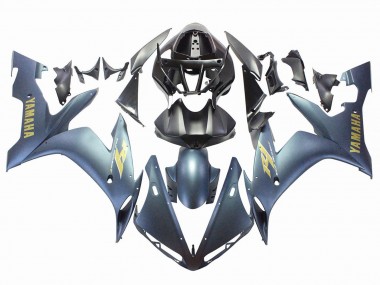 Carénages Moto Yamaha YZF 1000 R1 2004-2006 - Bleu Foncé Or Décalque Abordables