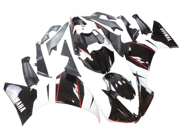 Carénage Moto Yamaha YZF 1000 R1 2012-2014 - Blanc Rouge Noir Brillant