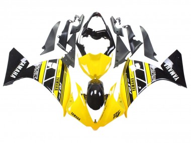 Carénages Moto Yamaha YZF 1000 R1 2012-2014 - Jaune Blanc Noir Abordables