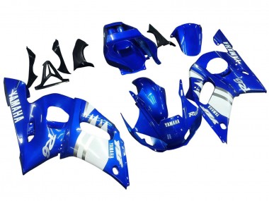 Carénages Moto Yamaha YZF 600 R6 1998-2002 - Bleu Blanc Abordables