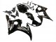 Carénages Moto Yamaha YZF R6 2003-2004 - Noir Brillant Blanc Décalque