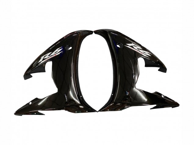 Carénages Moto Yamaha YZF R6 2003-2004 - Noir Brillant Blanc Décalque