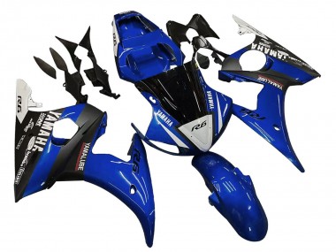 Carénages Moto Yamaha YZF R6 2003-2004 - Bleu Blanc Noir Brillant Yamalube Abordables
