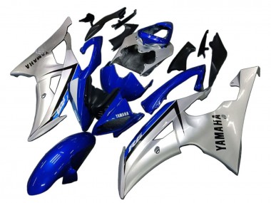 Carénages Moto Yamaha YZF 600 R6 2008-2016 - Argent Bleu Abordables
