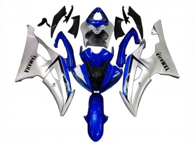 Carénages Moto Yamaha YZF 600 R6 2008-2016 - Argent Bleu Abordables