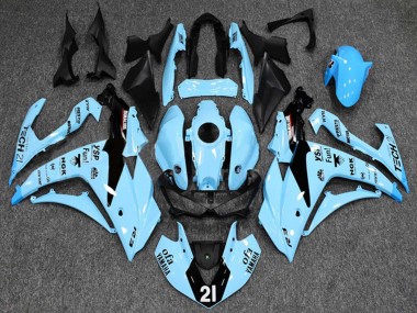 Carénages Moto Yamaha YZF R3/R25 2015-2018 - Bleu Clair Noir Yamalube 21 Abordables