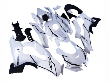 Carénages Moto Kawasaki ZX10R 2021-2025 - Blanc Noir Abordables