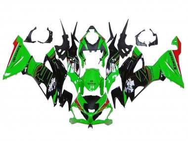 Carénages Moto Kawasaki ZX6R 2019-2022 - Vert Noir Brillant Rouge Abordables