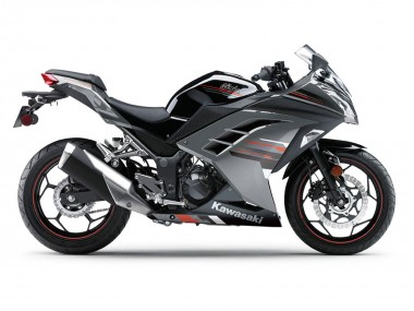 Carénages Moto Kawasaki EX300 2013-2024 - Noir Argent Rouge Abordables