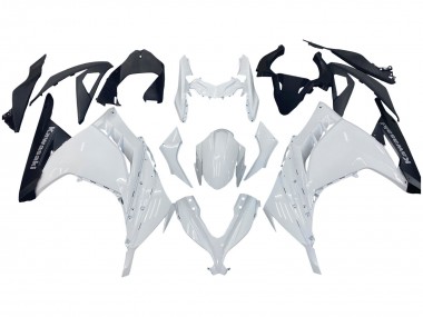 Carénages Moto Kawasaki EX300 2013-2024 - Blanc Noir Abordables