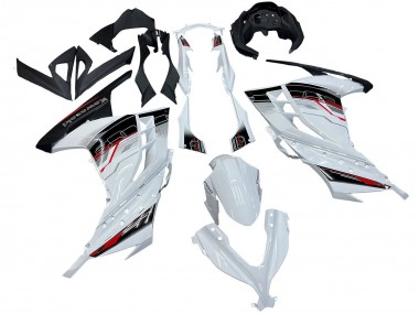 Carénages Moto Kawasaki EX300 2013-2024 - Blanc Rouge Noir Abordables