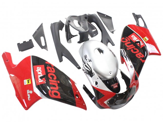 Carénages Moto Aprilia RS125 2000-2005 - Rouge Noir Argent Courses