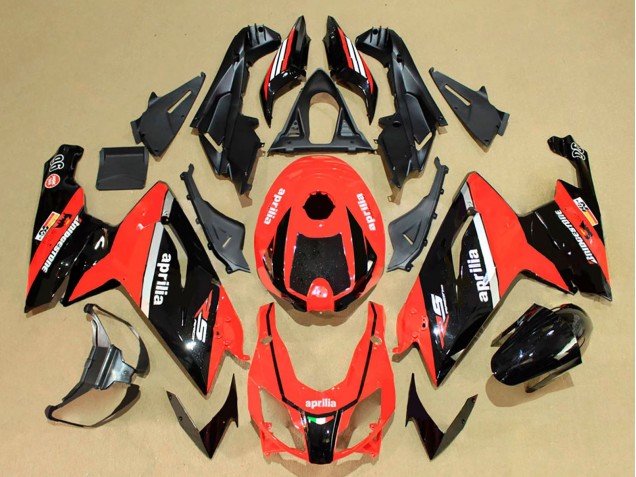 Carénages Moto Aprilia RS125 2006-2011 - Rouge Noir Brillant Blanc