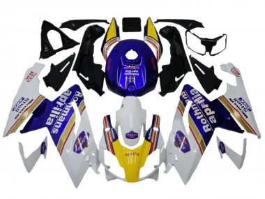 Carénages Moto Aprilia RS125 2006-2011 - Blanc Bleu Jaune Rothmans Abordables