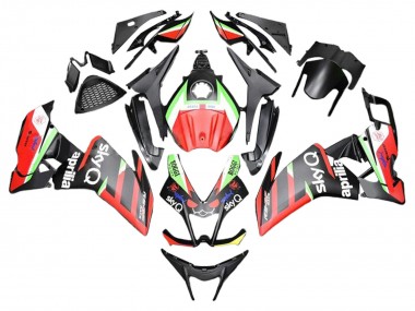 Carénages Moto Aprilia RS4 50 125 2012-2018 - Rouge Vert Noir Abordables