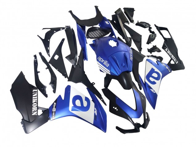 Carénages Moto Aprilia RS4 50 125 2012-2018 - Bleu Blanc Noir Mat
