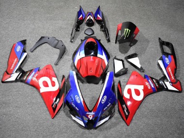Carénages Moto Aprilia RS4 50 125 2012-2018 - Blanc Bleu Rouge Abordables