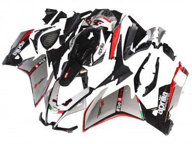 Carénages Moto Aprilia RS4 50 125 2012-2018 - Argent Rouge Noir Brillant Abordables