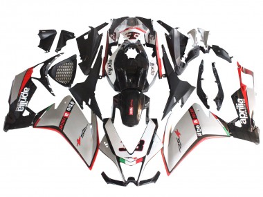 Carénages Moto Aprilia RS4 50 125 2012-2018 - Argent Rouge Noir Brillant Abordables