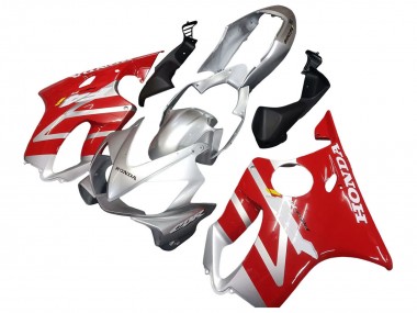 Carénages Moto Honda CBR600 F4i 2004-2007 - Argent Rouge Abordables