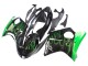 Carénage Moto Honda CBR1100XX Blackbird 1996-2007 - Noir Brillant Vert Flamme