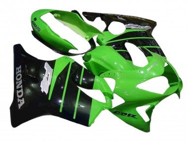 Carénages Moto Honda CBR600 F4 1999-2000 - Vert Noir Brillant Abordables