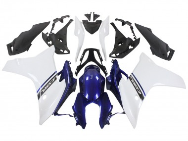 Carénages Moto Honda CBR600F 2011-2013 - Blanc Bleu Abordables