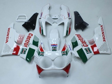 Carénages Moto Honda CBR900RR 893 1992-1993 - Blanc Rouge Vert Castrol HRC Abordables